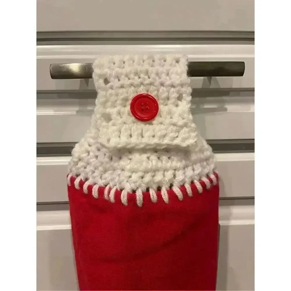 Crochet Top Kitchen Towel- I Love Us